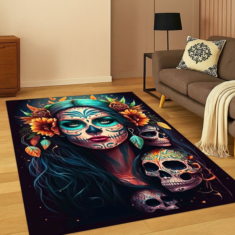 Kids Outdoor Area - Gothic Skull Dead Girl Cartoon Horror