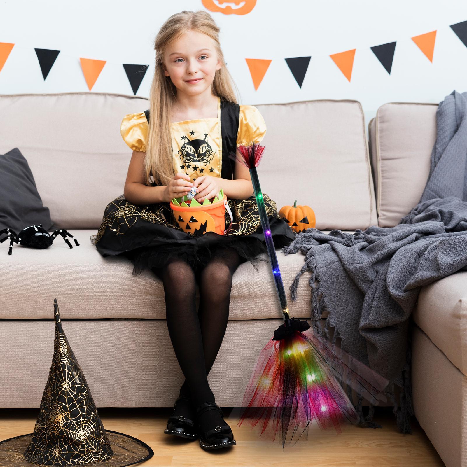 Witch Broom Battery Powered Fu - Kids Outdoor Broom review and price