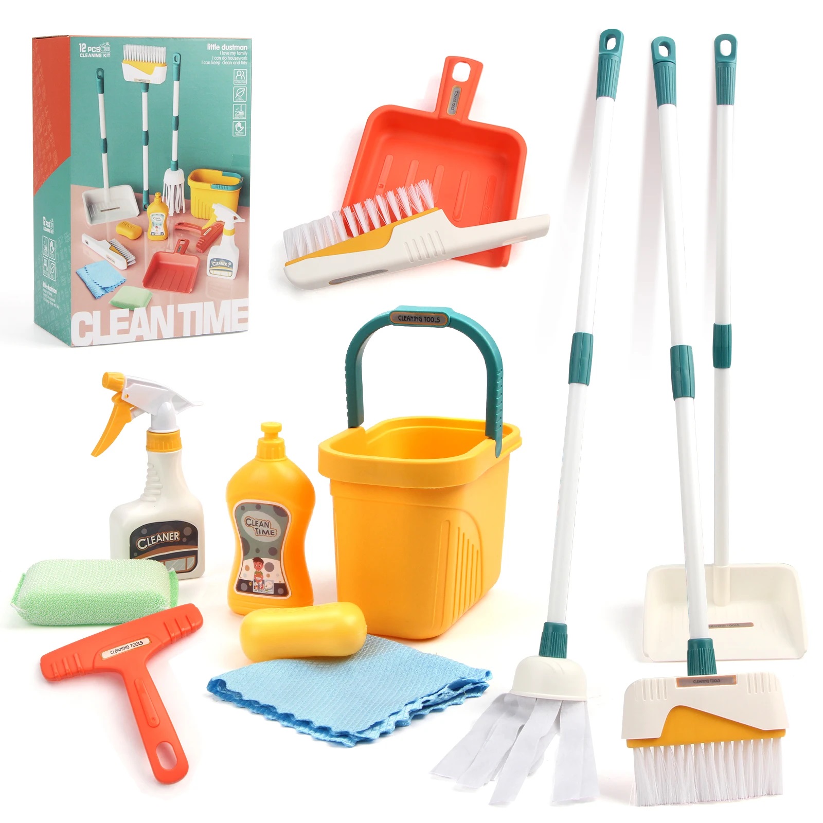 12pcs/set Kids Cleaning Set Ho - Kids Outdoor Broom review and price