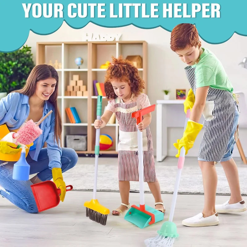 16pcs Kids Cleaning Set - Home - Kids Outdoor Broom review and price