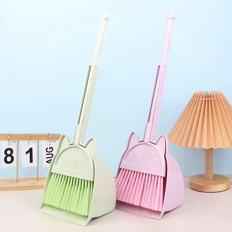 1 Set Cartoon Flexible Bristle - Kids Outdoor Broom review and price