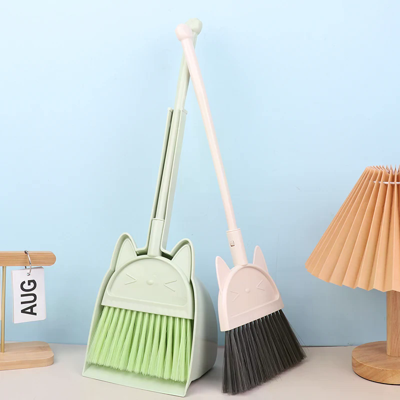 1 Set Cartoon Flexible Bristle - Kids Outdoor Broom review and price