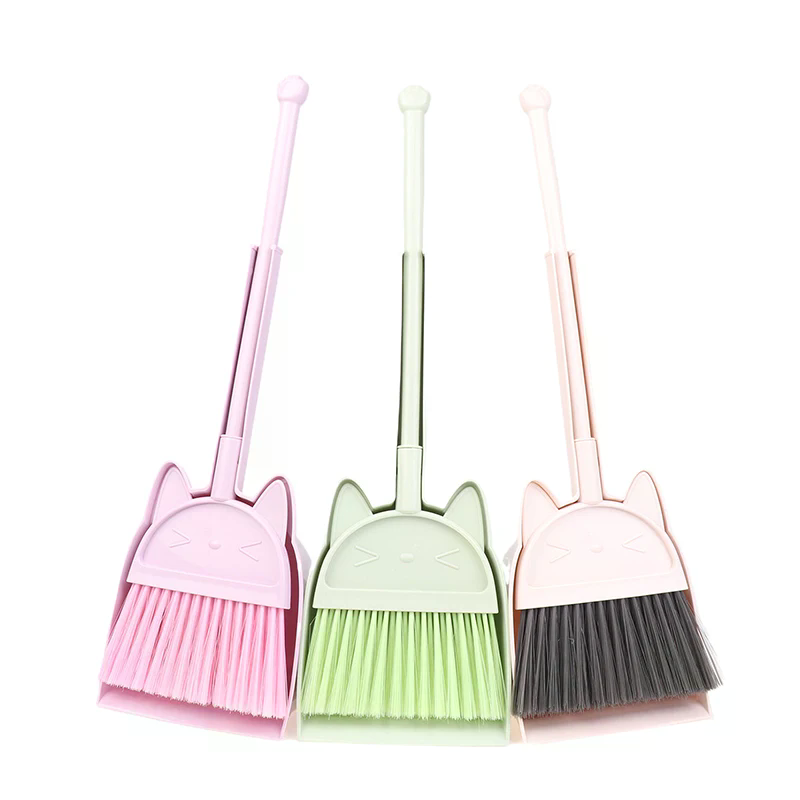 1 Set Cartoon Flexible Bristle - Kids Outdoor Broom review and price