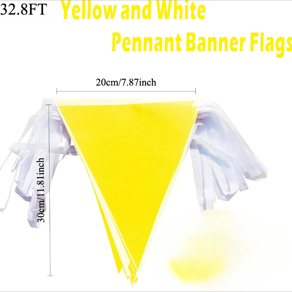 32.8FT Yellow White Pennant Ba - Q Kids Outdoor review and price